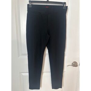 Maze Collection Black Pull On Pants Womens PL Petite Large Slim Leg Trousers